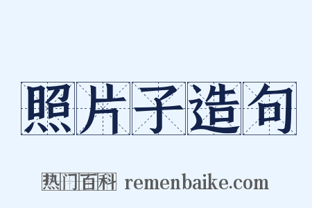 照片子造句是什么意思的图片